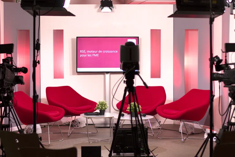 Prestataire tournage plateau webinar