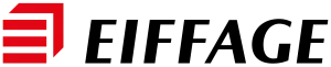 Logo rouge et noir d'Eiffage