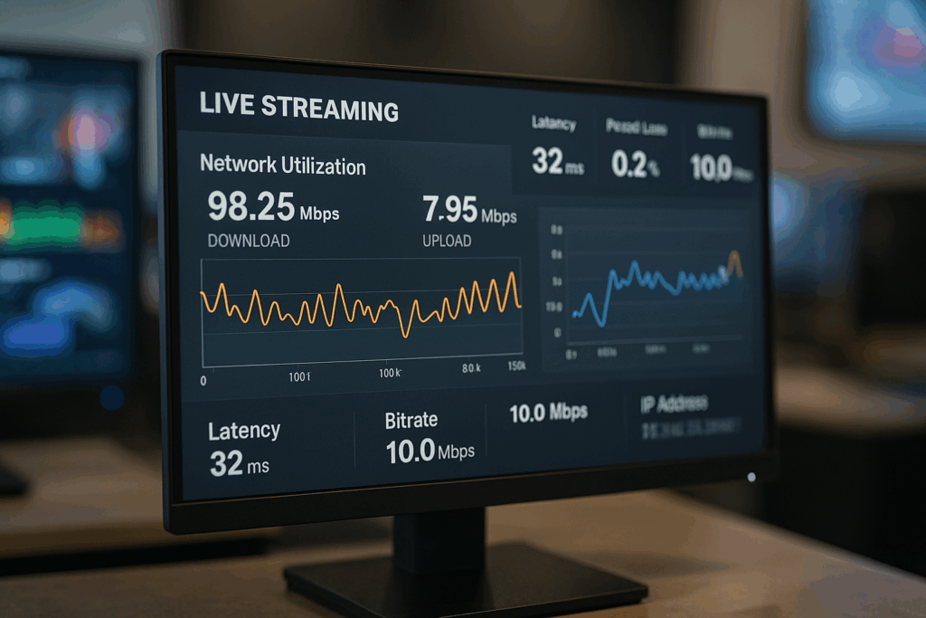 Connexion internet dédié au live streaming pour une transmission sans problème