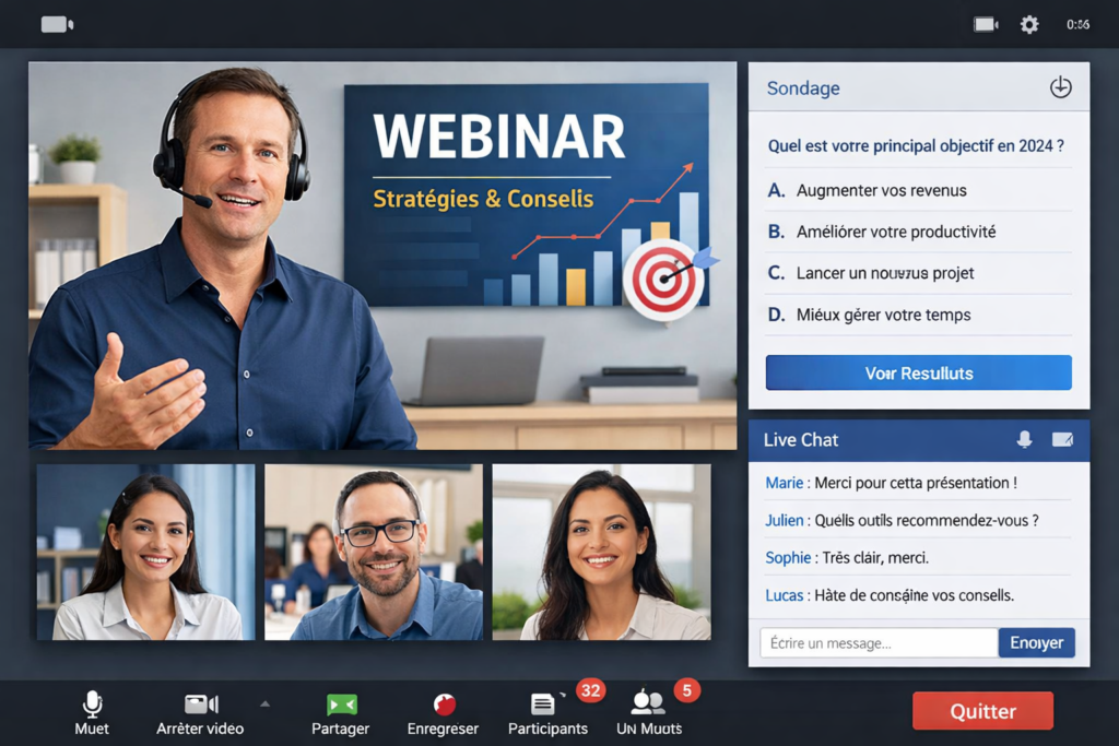 prestataire diffusion sur Teams Zoom en visio ou en LiveStreaming HD